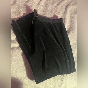 John Paul Richard Black Velvet Track Pants